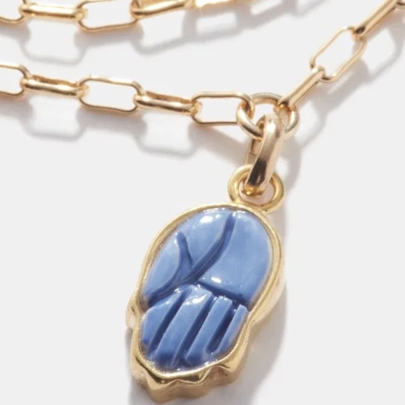 Isabel Marant Double Chain Gold Evil Eye Charm Bracelet - Picture 2 of 8